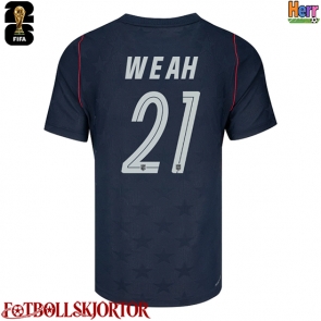 Förenta stater Timothy Weah #21 Bortatröja VM 2026 Kortärmad